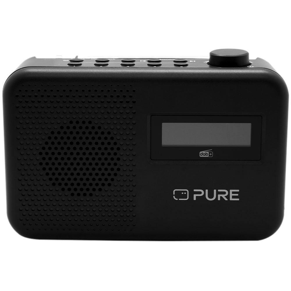 radio portatile pure elan one2 dab fm bluetooth nera vista frontale