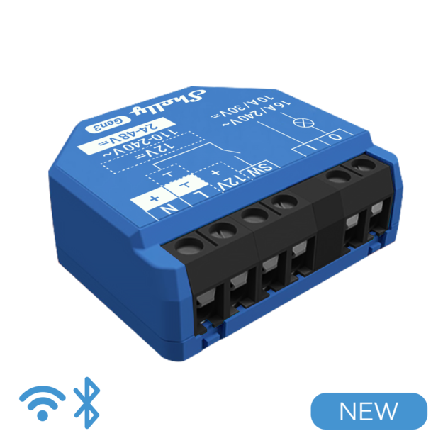 Interruttore relu00e8 WiFi smart DALES installato in scatola di derivazione per automazione domestica 16A