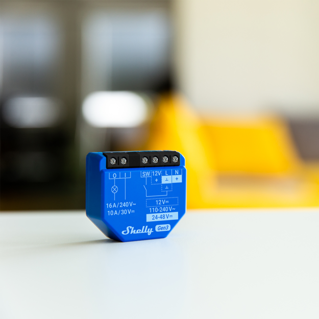 Dettaglio tecnico interruttore relu00e8 WiFi smart DALES vista morsettiera e caratteristiche 16A