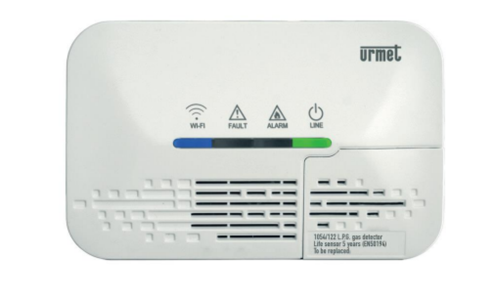 rilevatore gas GPL Wi-Fi URMET sicurezza allarme casa professionale