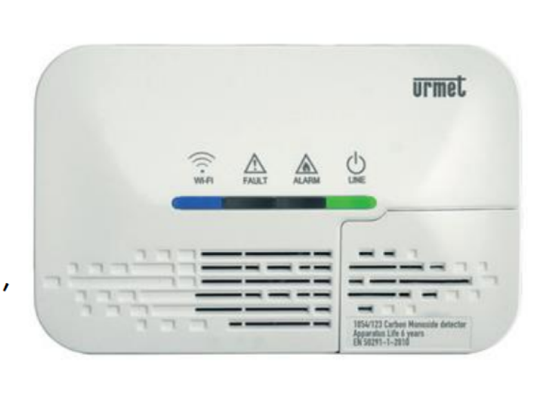 rivelatore monossido di carbonio urmet wifi connesso sicurezza ambientale
