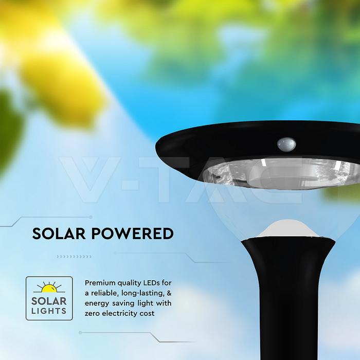 lampione led solare per palo esterno v-tac con angolo 360 gradi e regolazione colore