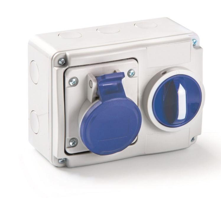 presa interbloccata con sezionatore ip44 2p t 16a rosi