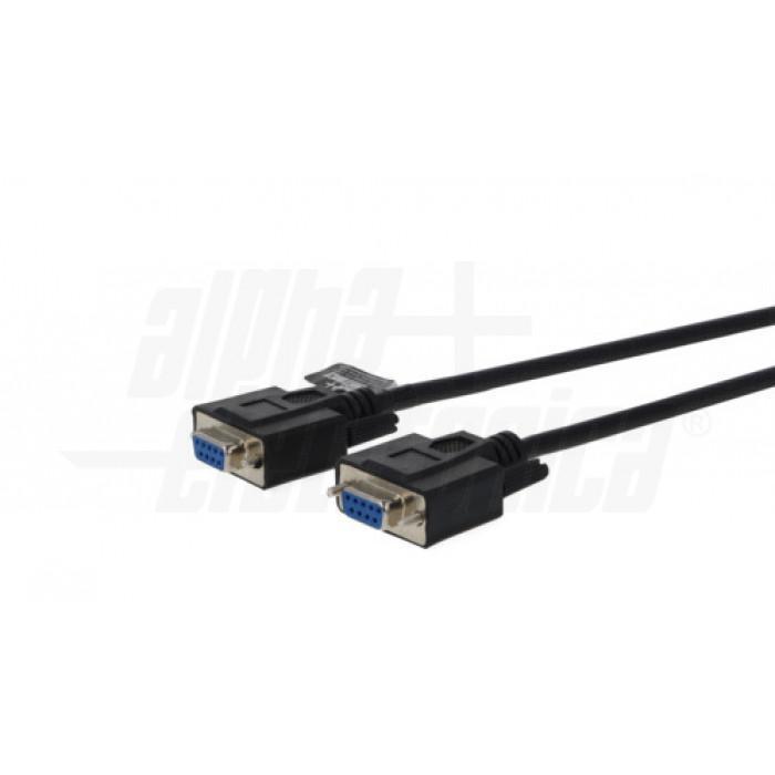 Connettori D-SUB 9 poli femmina del cavo null modem Alpha Elettronica