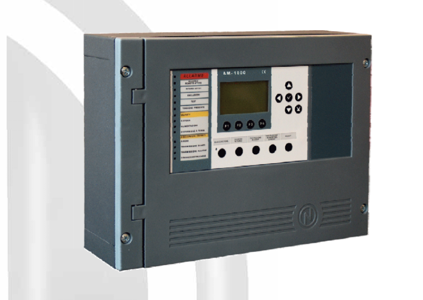 Centrale antincendio analogica NOTIFIER ITALIA AM1000CL pannello frontale display tastiera
