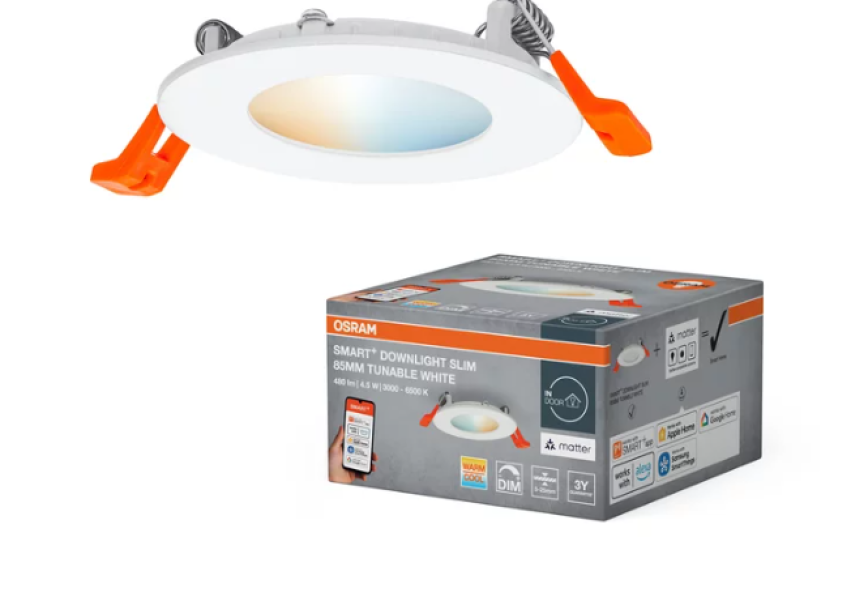 Downlight smart da incasso LEDVANCE con confezione e app gestione wifi