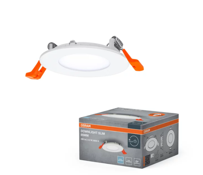 faretto led slim da soffitto incasso 85mm completo di confezione originale ledvance