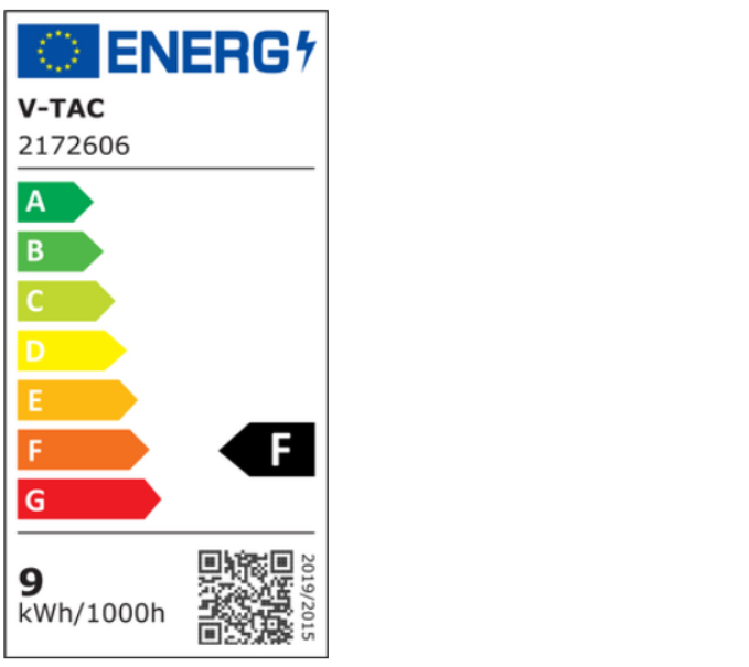 lampadina a led forma goccia e27 v tac 8.5 watt per illuminazione domestica