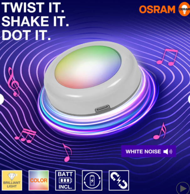 lampada led smart bluetooth ledvance dot-it twist shake rgb effetto luminoso colorato controllabile