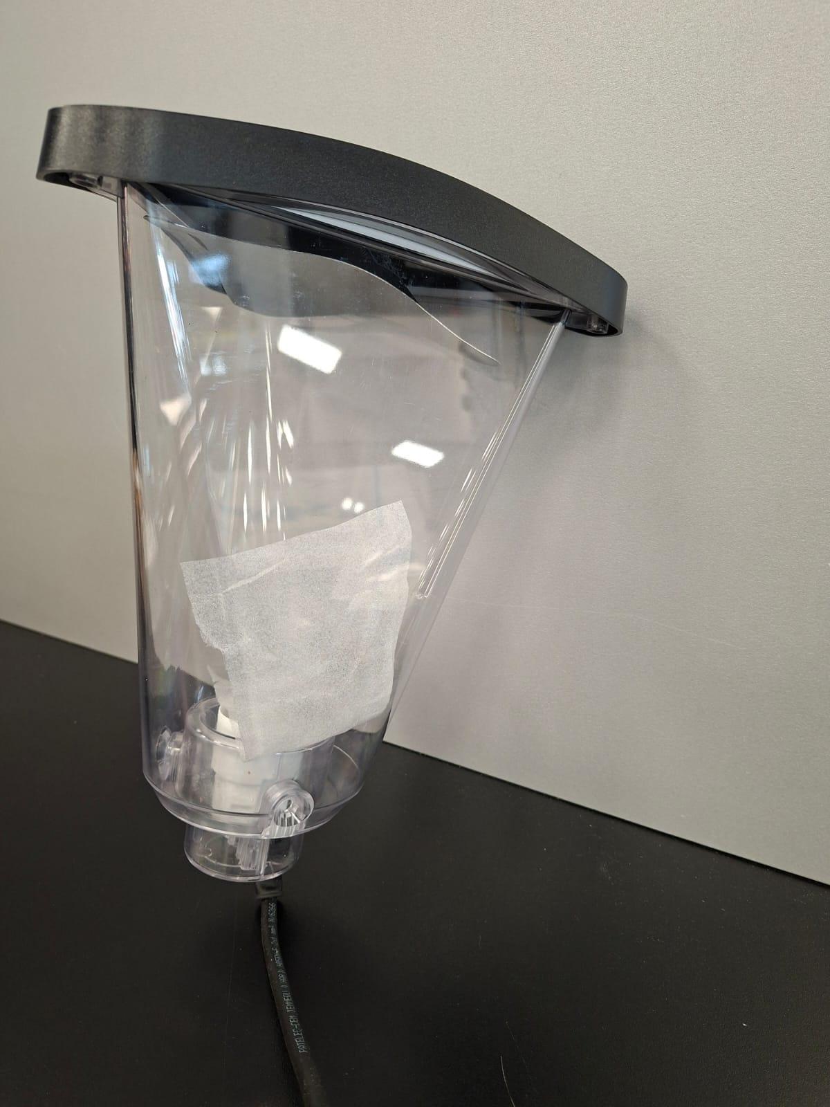 Testa palo Green Lombardo LB12622-diffusore trasparente-E27 IP66 02