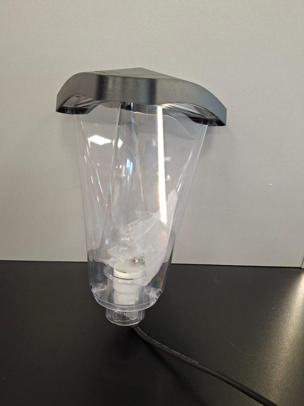 Testa palo Green Lombardo LB12622-diffusore trasparente-E27 IP66 03