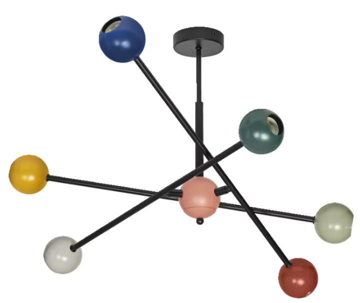 Lampada a soffitto multicolore moderna 6 luci LEDVANCE Bubble in metallo per arredo interni