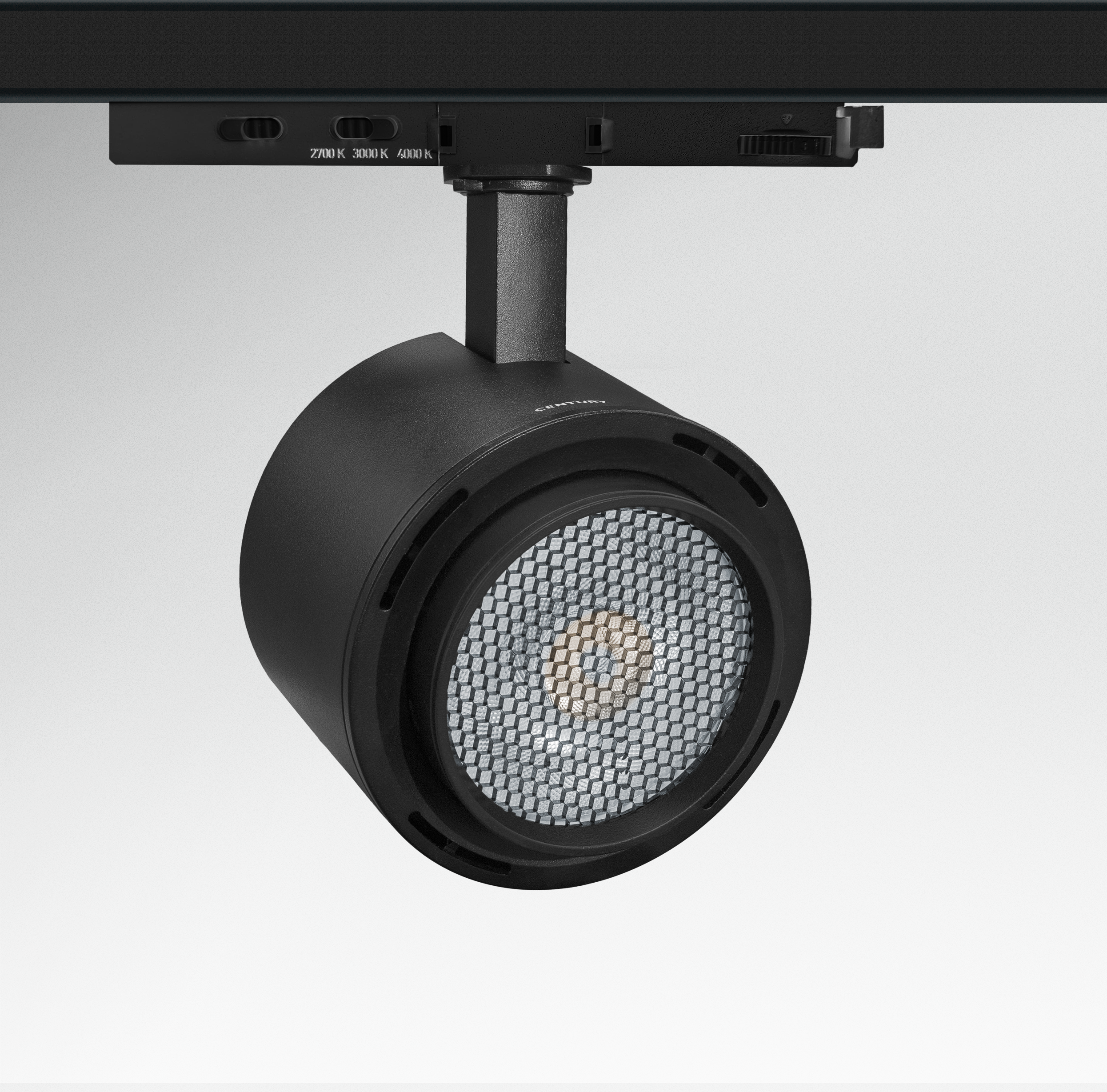 Faretto Per Binario Trifase Nero 40W Luce Variabile 2700K-3000K-4000K - ZMP-4090NE 01