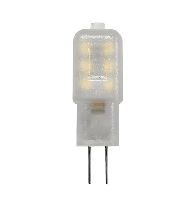 Lampada LED G9 1.1W luce calda V-TAC confezione originale vista frontale