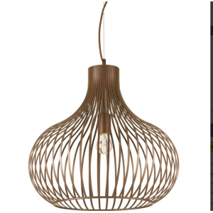 Lampada a sospensione design interno ambra 47x44 cm  205304