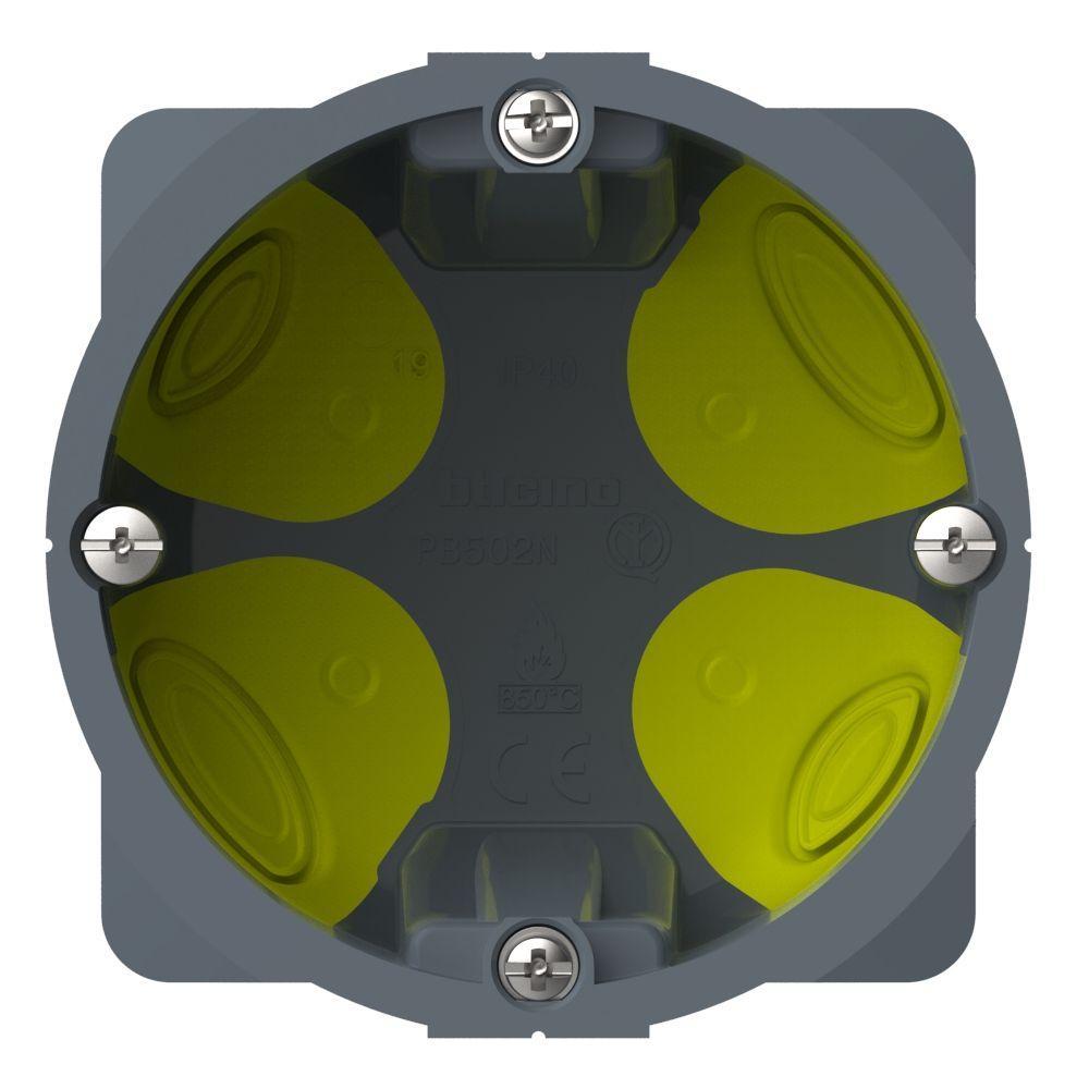 scatola da incasso BTicino PB502NN due moduli per cartongesso vista frontale