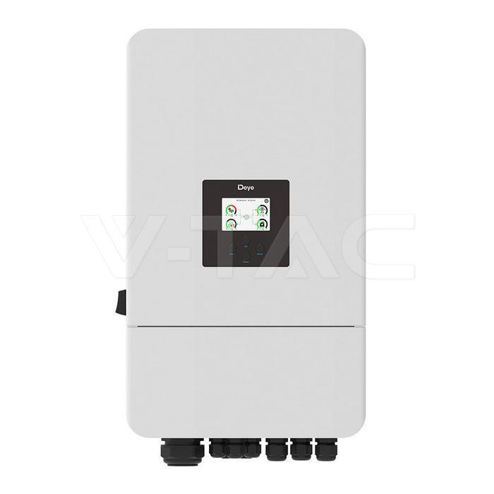 inverter ibrido solare trifase 10 kw v tac vista frontale