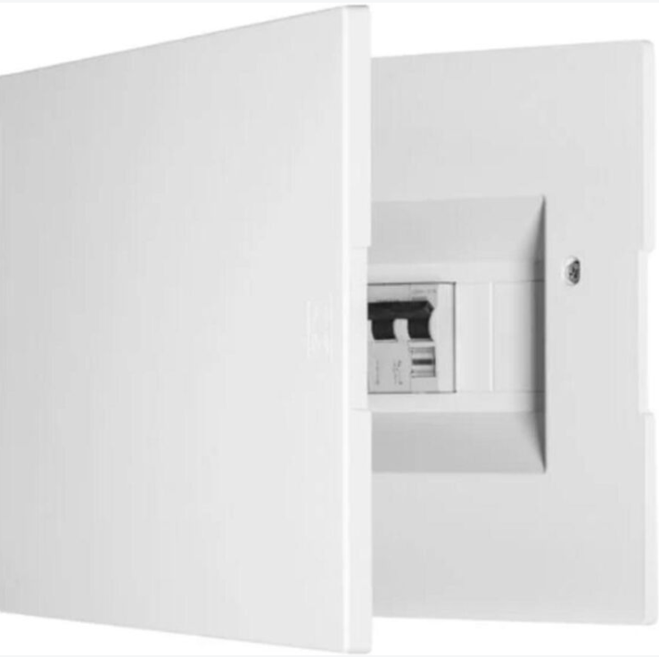 frontale centralino da incasso con porta chiusa vista frontale elettrocanali