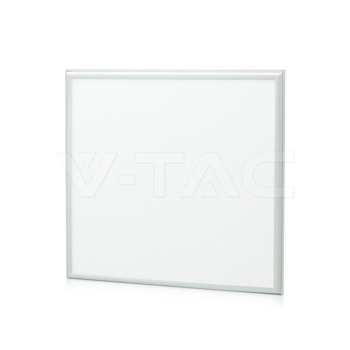 Vista frontale pannello LED 40W 60x60cm V-TAC design moderno per illuminazione professionale