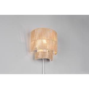 Applique da parete naturale filato carta marrone  r20071026