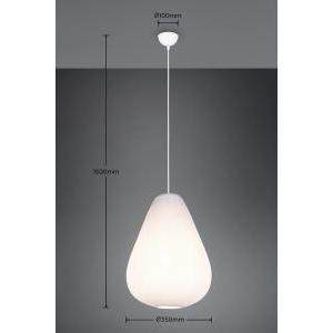 Lampada sospensione tessuto bianco regolabile  r36241001
