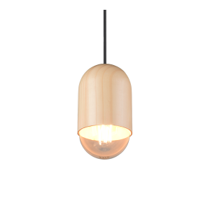 Lampada a sospensione legno naturale regolabile  r36311030