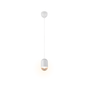 Lampada sospensione metallo bianco regolabile 11cm  r36311031