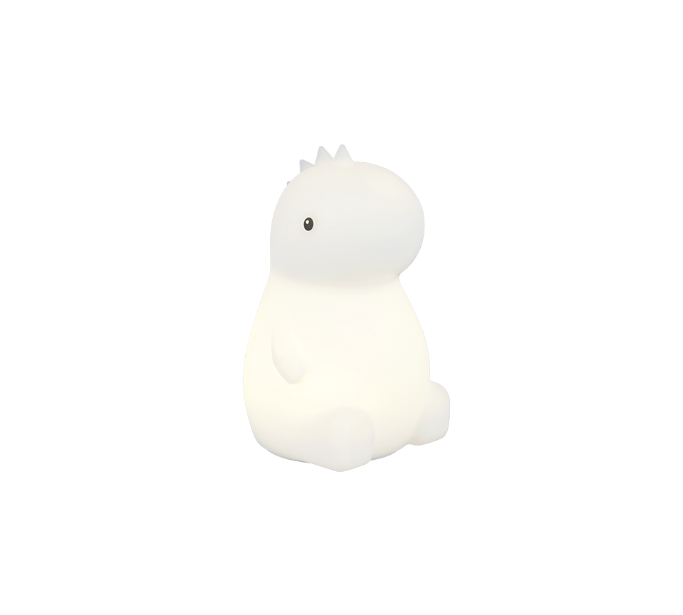 Lampada da tavolo LED RGBW a batteria Trio Lighting bianca accesa