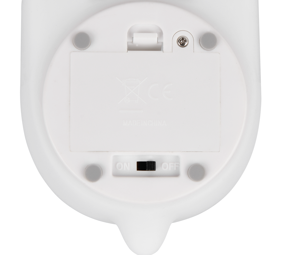 Dettaglio interruttore ON OFF lampada LED RGBW Trio Lighting