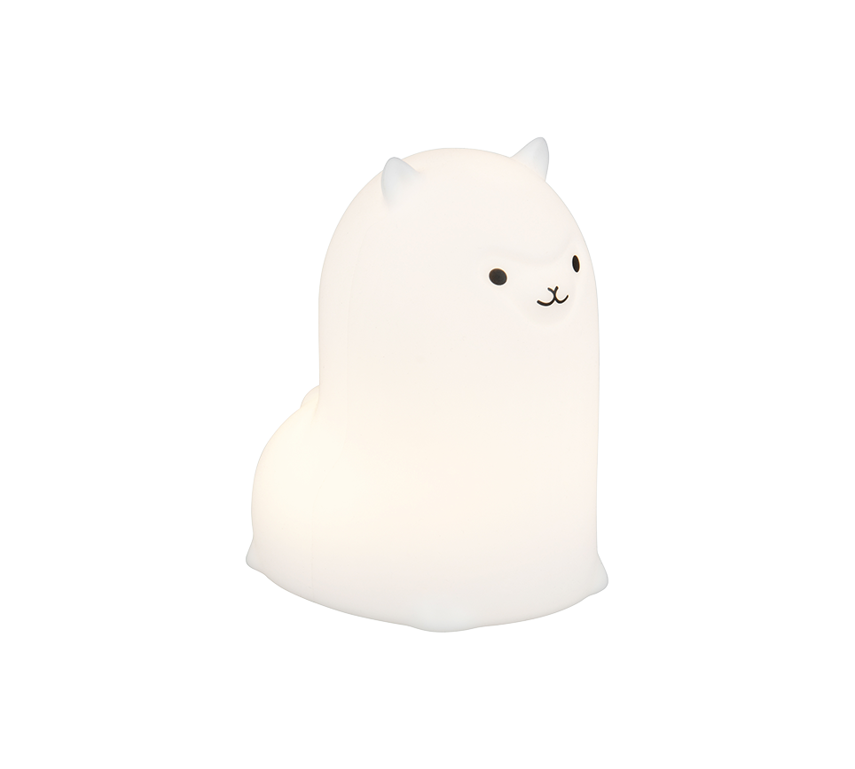 lampada da tavolo led a batteria con design a animale bianco cambia colore rgbw trio lighting