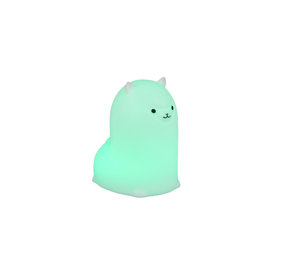 lampada da tavolo led rgbw colore verde trio lighting design a animale per bambini