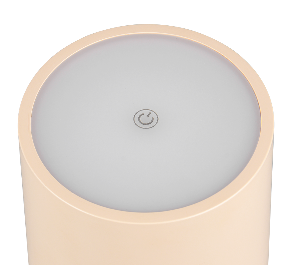 Vista laterale lampada da tavolo LED portatile Trio Lighting