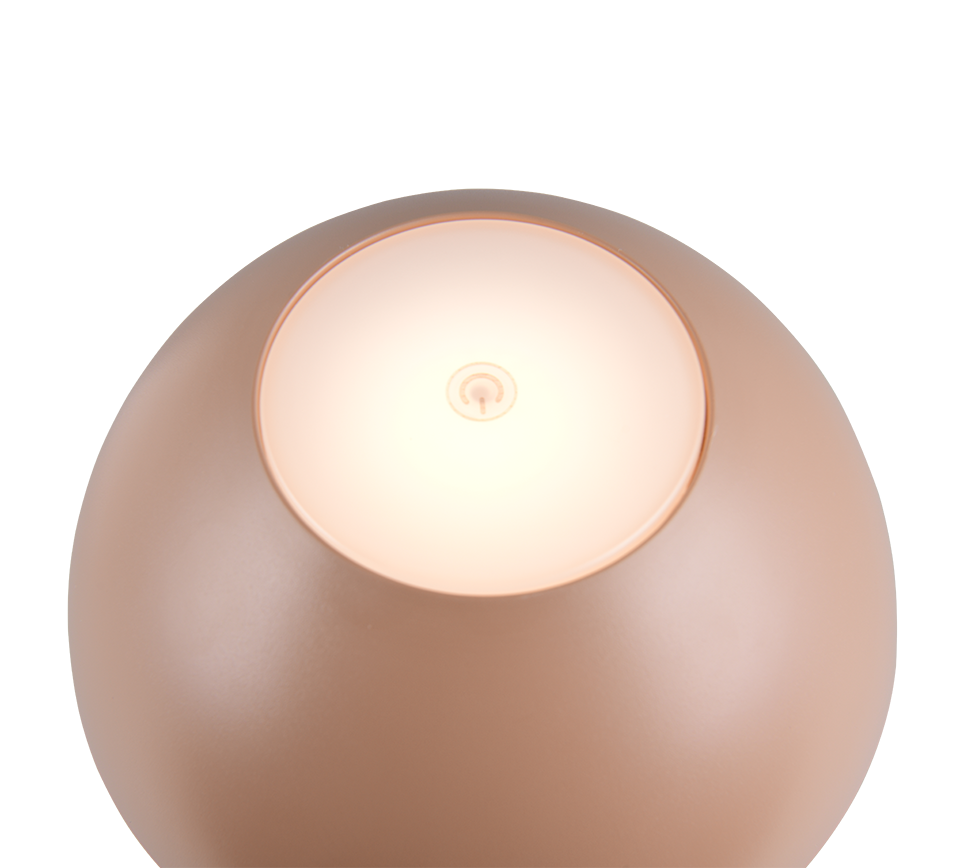 dettaglio interruttore touch lampada da tavolo led ricaricabile caffu00e8