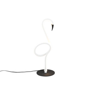 Lampada da tavolo led fenicottero bianco  r54581131 design moderno