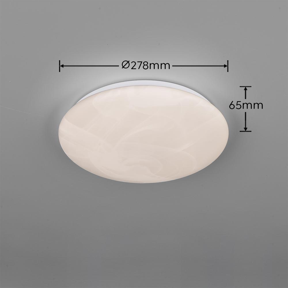 plafoniera led rotonda con misure diametro 28 cm altezza 6 5 cm