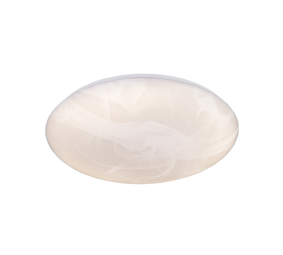 plafoniera led rotonda diffusore effetto alabastro umbria