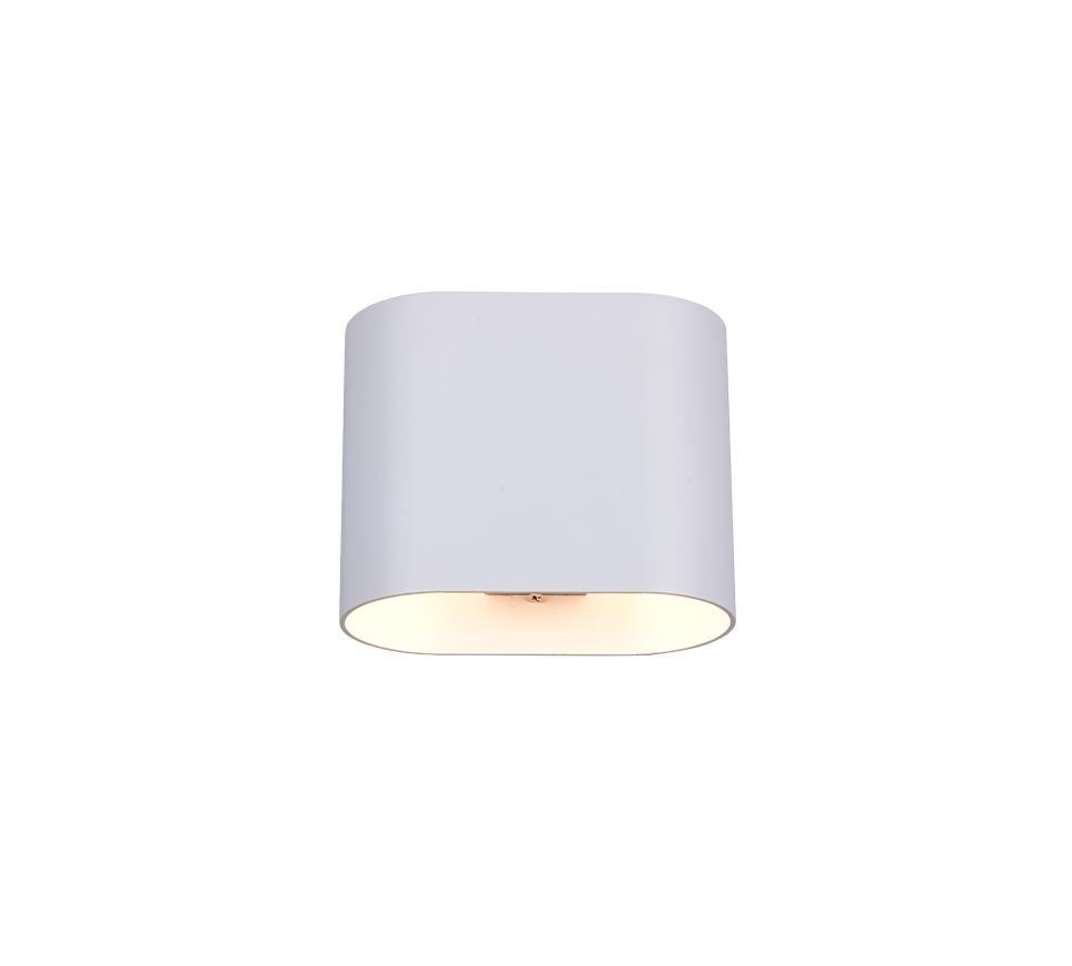 applique da parete bianco opaco in metallo luce su e giu