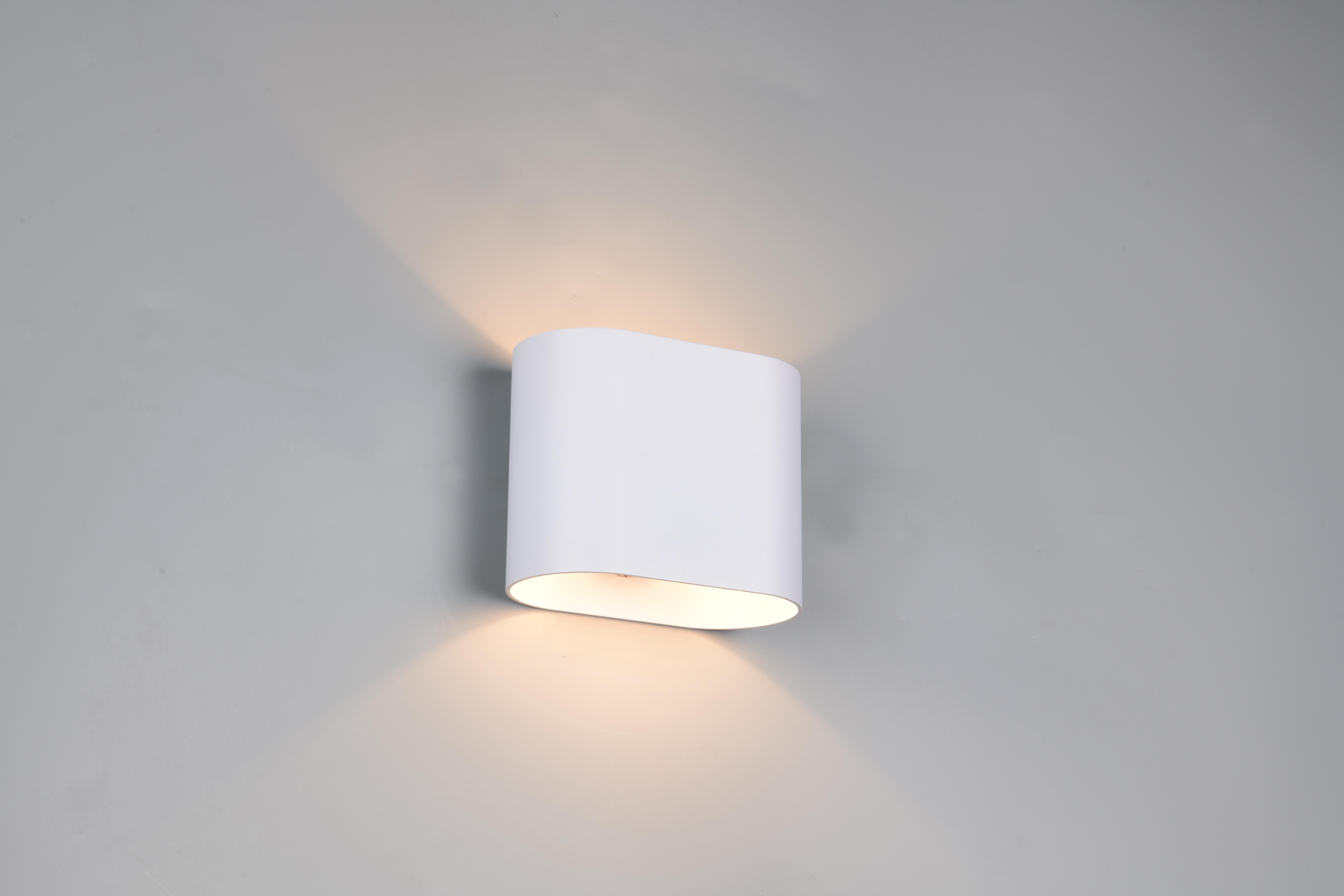 applique da parete luce indiretta su e giu finitura bianco opaco