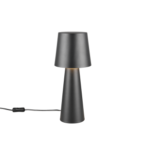 Lampada tavolo metallo nera attacco e27 40 cm  - 562900132