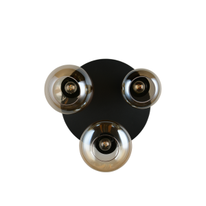 Plafoniera metallo nero opaco d 49  617030313