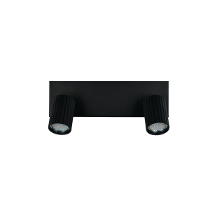 Barra faretto 2 spot orientabili metallo nero  867700232