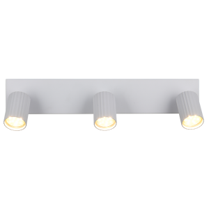 Barra faretto 3 spot orientabili metallo bianco  867700331