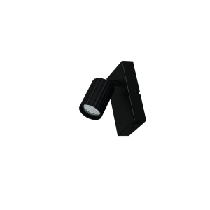 Faretto orientabile metallo nero opaco montaggio parete 867770132