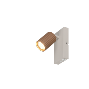 Faretto orientabile metallo caffè singolo  867770165 montaggio parete soffitto