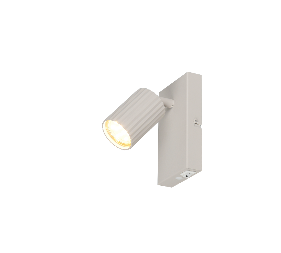 faretto orientabile in metallo grigio caldo per montaggio a parete Trio Lighting