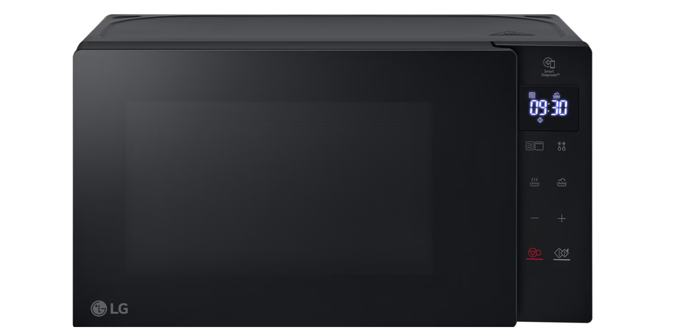 forno microonde compatto a controllo digitale nero design moderno per cucina