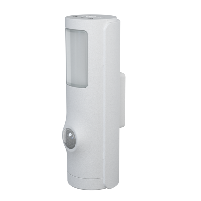 Torcia LED Nightlux Torch OSRAM bianca vista laterale con sensore PIR