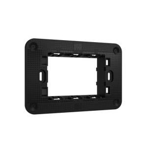 Supporto ribassato 3 moduli con viti  27703 serie lybra