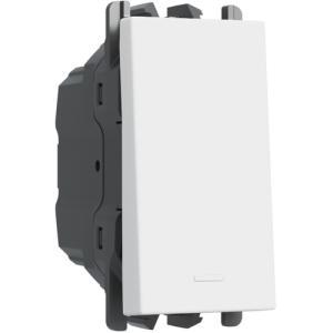 Pulsante retroilluminato  1 modulo bianco serie lybra 27108.b