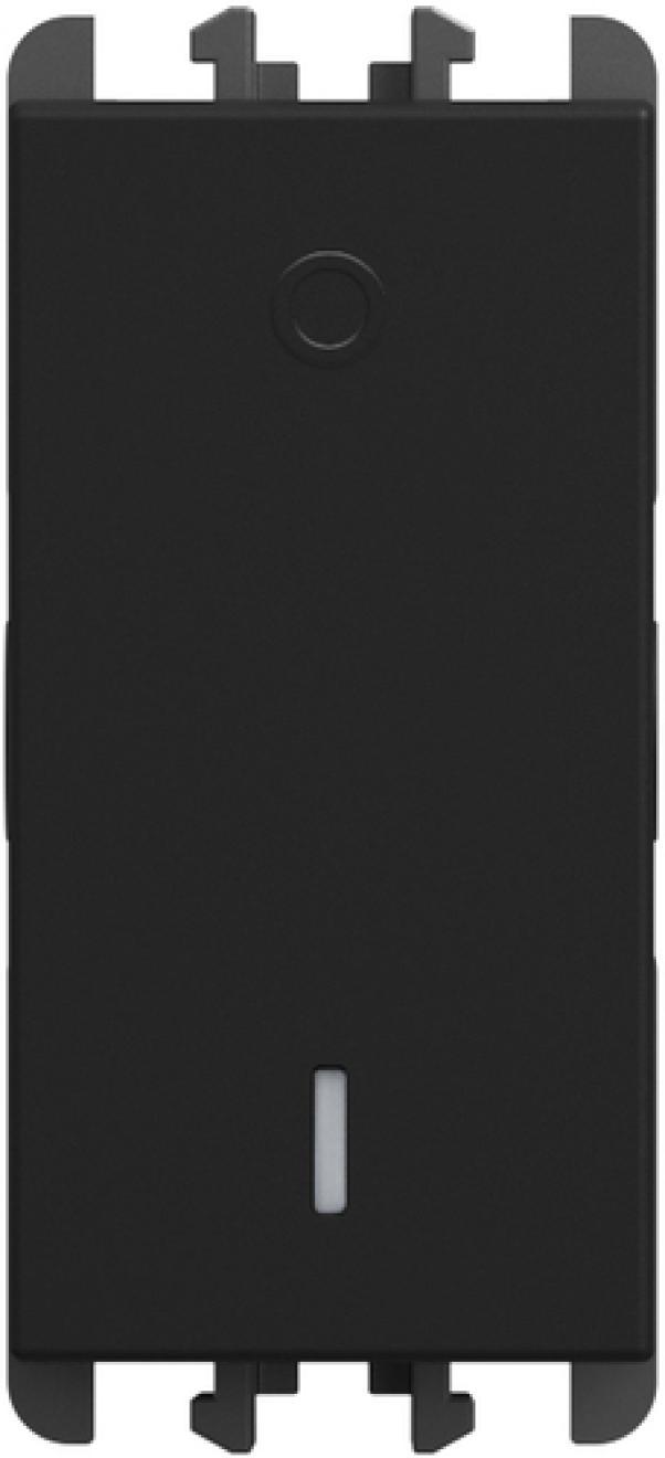 Interruttore Bipolare URMET LYBRA  Nero- 27162.N 02